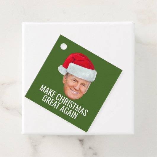 Trump Santa Hat maakt kerst weer grappig Bedankjes Labels (In situ)