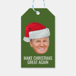 Trump Santa Hat maakt kerst weer grappig Cadeaulabel