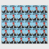 TRUMP SANTA HAT, MAGA KLEINE KERST CADEAUPAPIER (Vlak)