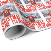 Trump Santa Hat | Trump, ik ben thuis voor Kerstmi Cadeaupapier (Rol Hoek)