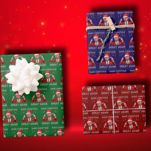 Trump Santa Hat | Trump maakt kerst weer geweldig Inpakpapier Vel