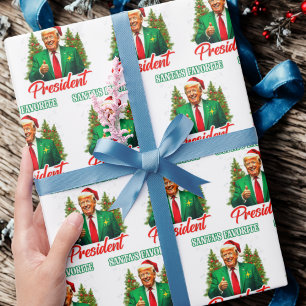 Trump Santa Hat Wrap Het favoriete President van Cadeaupapier