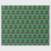 Trump Santa Hat Wrap | Het favoriete President van Cadeaupapier (Vlak)