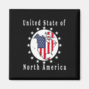 Trump satire kaart Verenigde Staten van Amerika Magneet