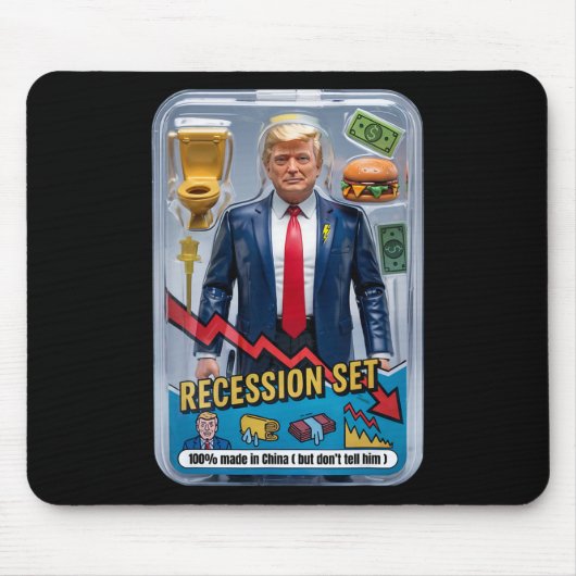 Trump Satire overleefde recessie Box Set Action Fi Muismat (Voorkant)