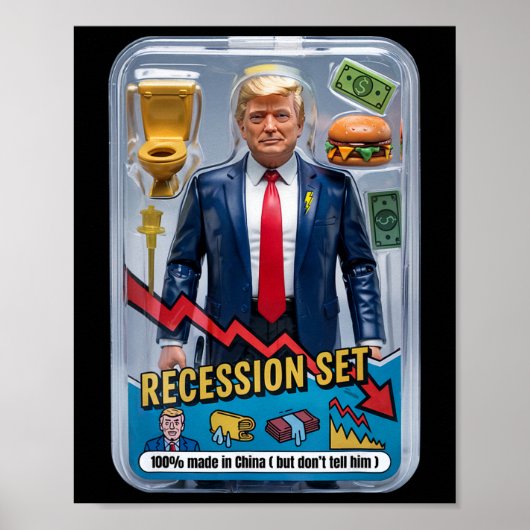 Trump Satire overleefde recessie Box Set Action Fi Poster (Voorkant)