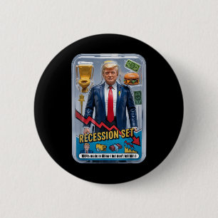 Trump Satire overleefde recessie Box Set Action Fi Ronde Button 5,7 Cm