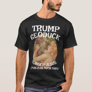 Trump Satyr Nacht Geoduck Jezus Republikeinse WH T-shirt