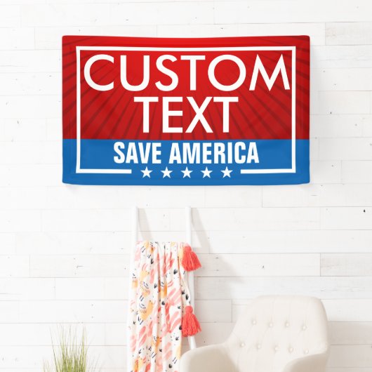 Trump Save America Flag Banner (Insitu)