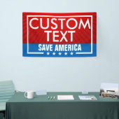 Trump Save America Flag Banner (Beurs)