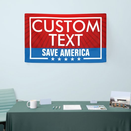 Trump Save America Flag Banner (Beurs)