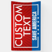 Trump Save America Flag Banner (Verticaal)