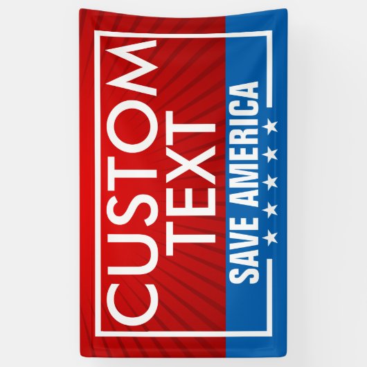 Trump Save America Flag Banner (Verticaal)