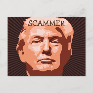 Trump Scammer-Briefkaart Briefkaart