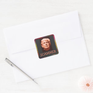 Trump Scammer Sticker
