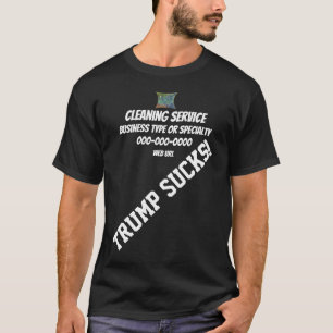 Trump Schoonmaakbedrijf Personeel LogoUniform T-shirt