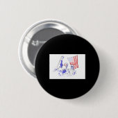 Trump schoot op 2024 ronde button 5,7 cm (Voorkant /achterkant)