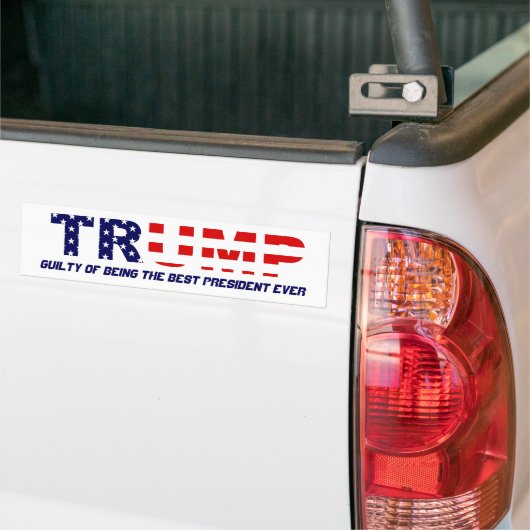 TRUMP SCHULDIG BUMPERSTICKER (Op Truck)