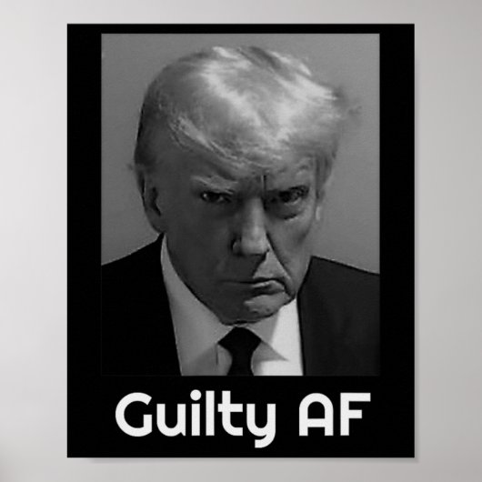 Trump Schuldige Af  Poster (Voorkant)