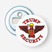 Trump Security Button Flesopener (Voorkant)