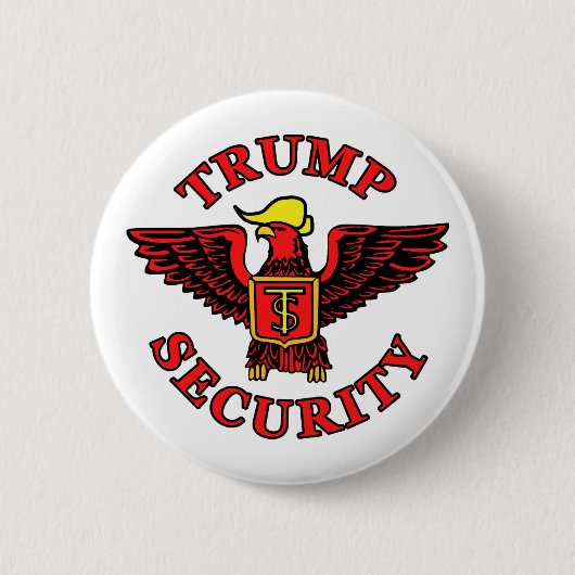 Trump Security Ronde Button 5,7 Cm (Voorkant)