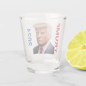 Trump Seing Red Unofficial Mok Shot Trump 2024 Shot Glas (Achterkant)