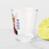 Trump Seing Red Unofficial Mok Shot Trump 2024 Shot Glas (Rechts)