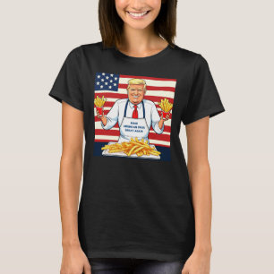 Trump serveert frietjes van McDonalds T-shirt