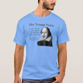 Trump, Shakespeare quote, blauw T-shirt (Voorkant)