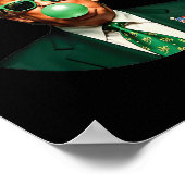 Trump Shamrock Make America Lucky Again St Patrick Poster (Hoek)