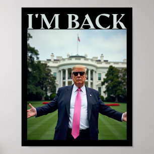 Trump Shirt 2025 voor mannen en vrouwen Kinder Poster