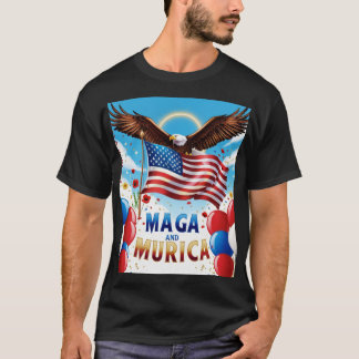 Trump Shirt Amerikaanse Vlag Team Murica MAGA
