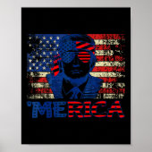 Trump Shirten 4 juli Trump Amerikaanse FLA Poster (Voorkant)