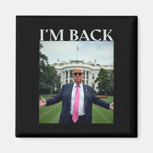 Trump Shirten voor mannen 2025 Trump wint presiden Magneet