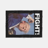 Trump Shot 2024 Fleece Deken (Voorkant (Horizontaal))