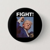 Trump Shot 2024 Ronde Button 5,7 Cm (Voorkant)