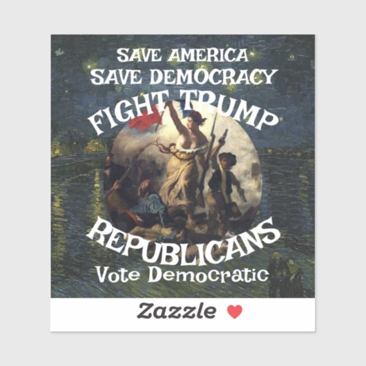 Trump Shrimp Fajita Jesus Republikeinse Partij Pee Sticker (Vel)