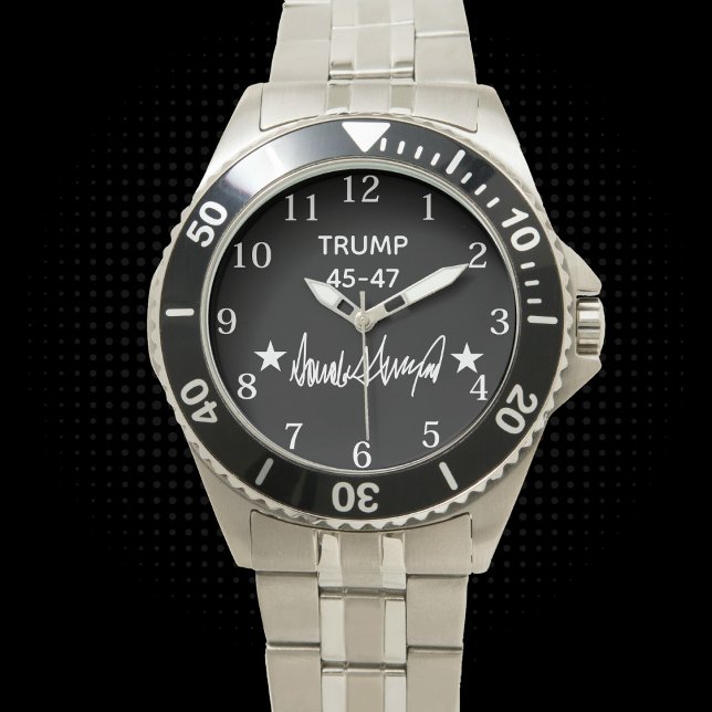 Trump Signature 45-47 Horloge (Creator heeft geüpload)