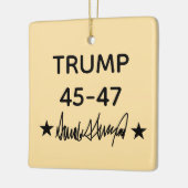 Trump Signature 45-47 Keramisch Ornament (Links)