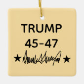 Trump Signature 45-47 Keramisch Ornament (Voorkant)