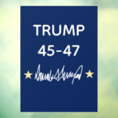 Trump Signature Gift Watch Raamsticker (Vel 3)