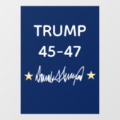 Trump Signature Gift Watch Raamsticker (Vel)