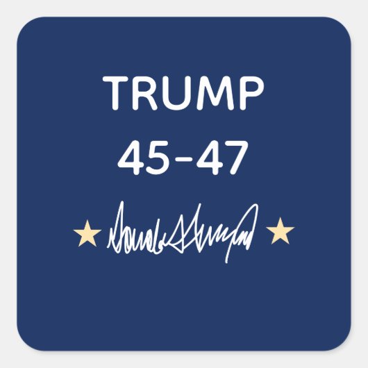 Trump Signature Gift Watch Vierkante Sticker (Voorkant)