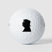 Trump Silhouet populair Golfballen (Voorkant)