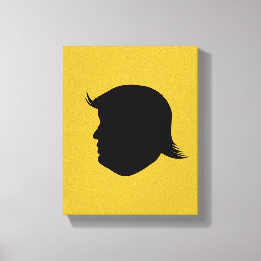 TRUMP SILHOUETTE CANVAS AFDRUK (Voorkant)