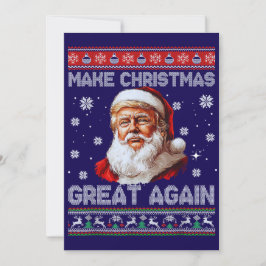 Trump Sinterklaas Hoed Maakt Kerstmis Groots Opnie Feestdagenkaart