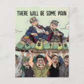 Trump slaat wat pijn briefkaart (Voorkant)