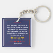 Trump - Sleutelhanger: Maker America weer goddelij Sleutelhanger (Achterkant)