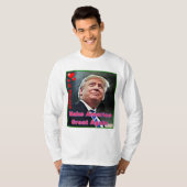 Trump Slogan Basic T-shirt met lange mouwen (Voorkant volledig)