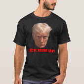 Trump sluit hem op t-shirt (Voorkant)